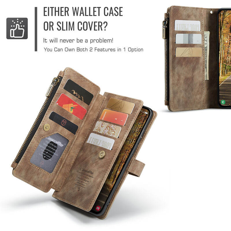 CaseMe Samsung Galaxy S25 Edge Wallet Case with Wrist Strap