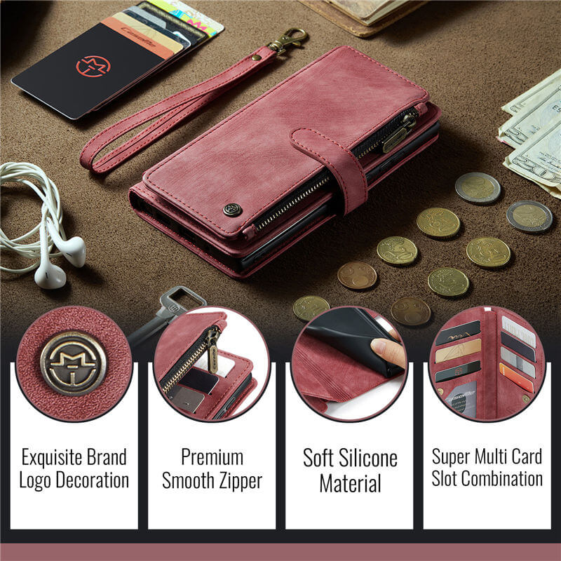 CaseMe Samsung Galaxy S25 Edge Wallet Case with Wrist Strap
