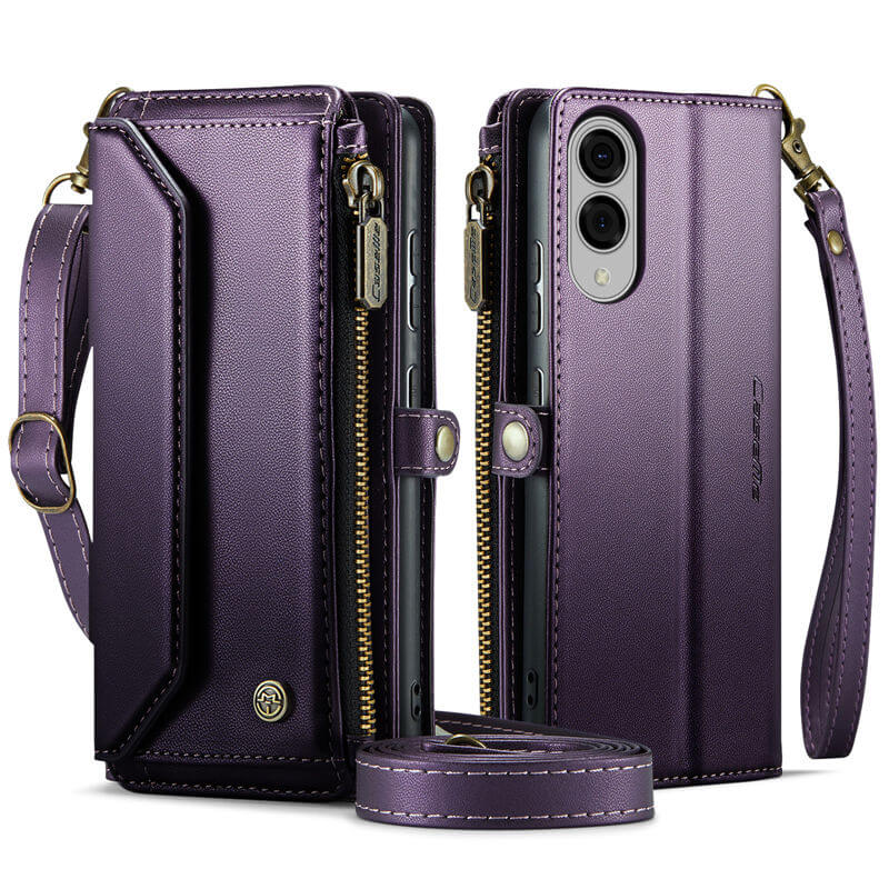 CaseMe Samsung Galaxy S25 Edge Wallet RFID Blocking Crossbody Phone Case