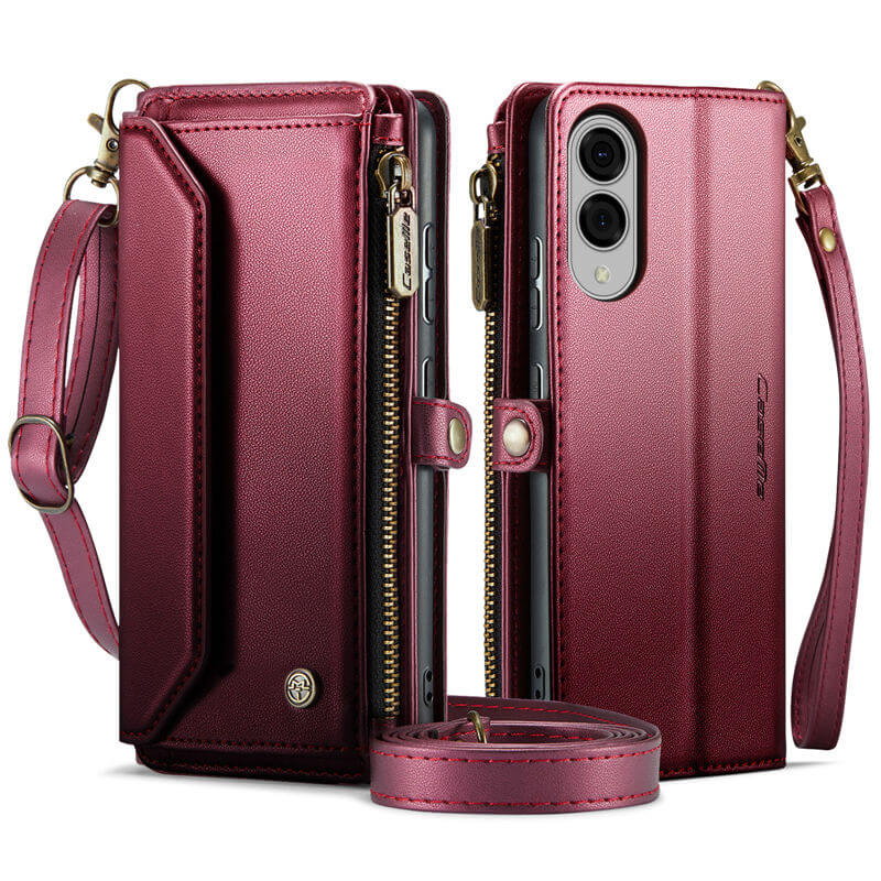 CaseMe Samsung Galaxy S25 Edge Wallet RFID Blocking Crossbody Phone Case