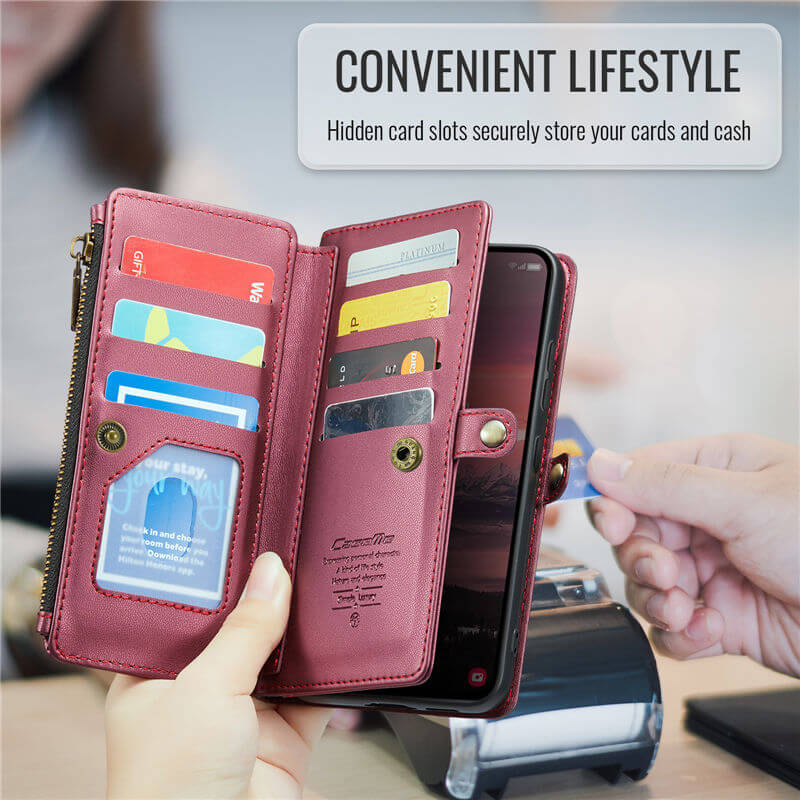 CaseMe Samsung Galaxy S25 Edge Wallet RFID Blocking Crossbody Phone Case
