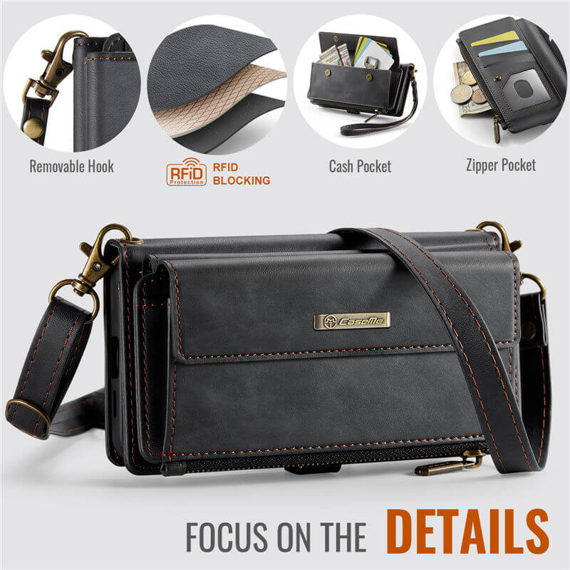 CaseMe Samsung Galaxy S25 Edge Crossbody Wallet Case