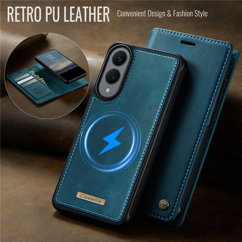 CaseMe Samsung Galaxy S25 Edge 2-in-1 Magnetic Wallet Case