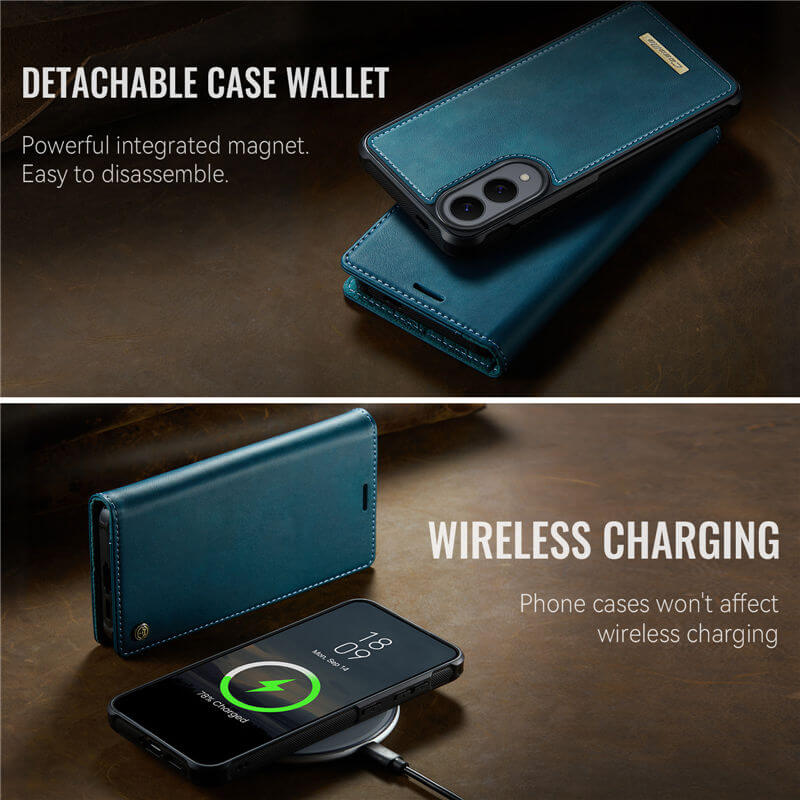 CaseMe Samsung Galaxy S25 Edge 2-in-1 Magnetic Wallet Case