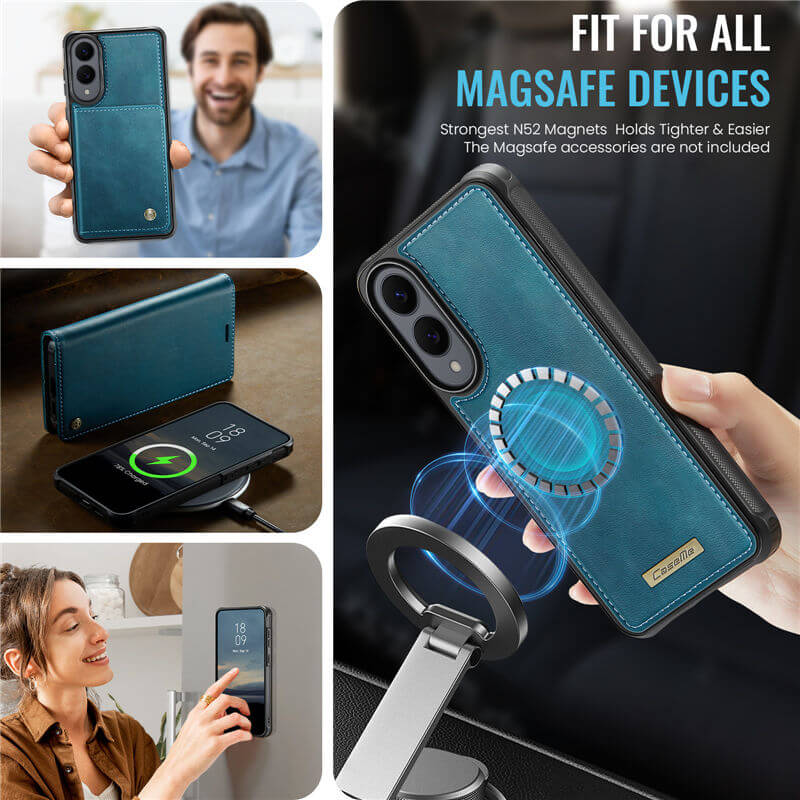 CaseMe Samsung Galaxy S25 Edge 2-in-1 Magnetic Wallet Case