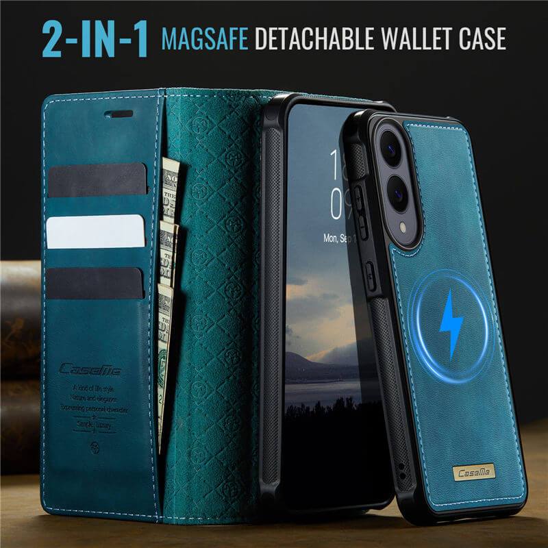 CaseMe Samsung Galaxy S25 Edge 2-in-1 Magnetic Wallet Case