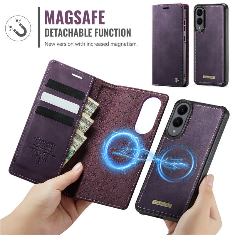 CaseMe Samsung Galaxy S25 Edge 2-in-1 Magnetic Wallet Case