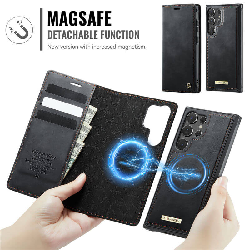 CaseMe Samsung Galaxy S25 Ultra 2-in-1 Magnetic Wallet Case