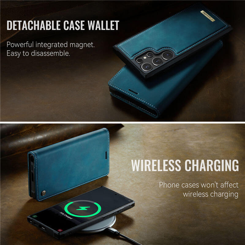 CaseMe Samsung Galaxy S25 Ultra 2-in-1 Magnetic Wallet Case