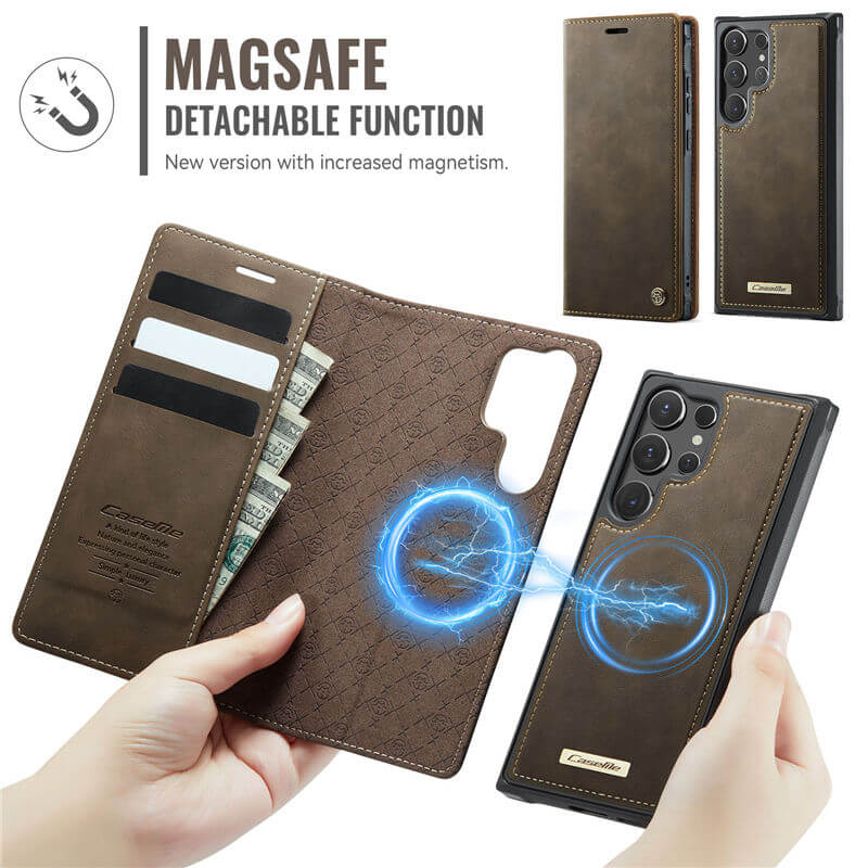 CaseMe Samsung Galaxy S25 Ultra 2-in-1 Magnetic Wallet Case