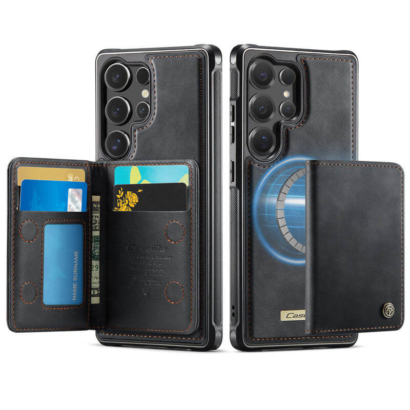 CaseMe Samsung Galaxy S25 Ultra 2-in-1 Detachable Magnetic Wallet Case