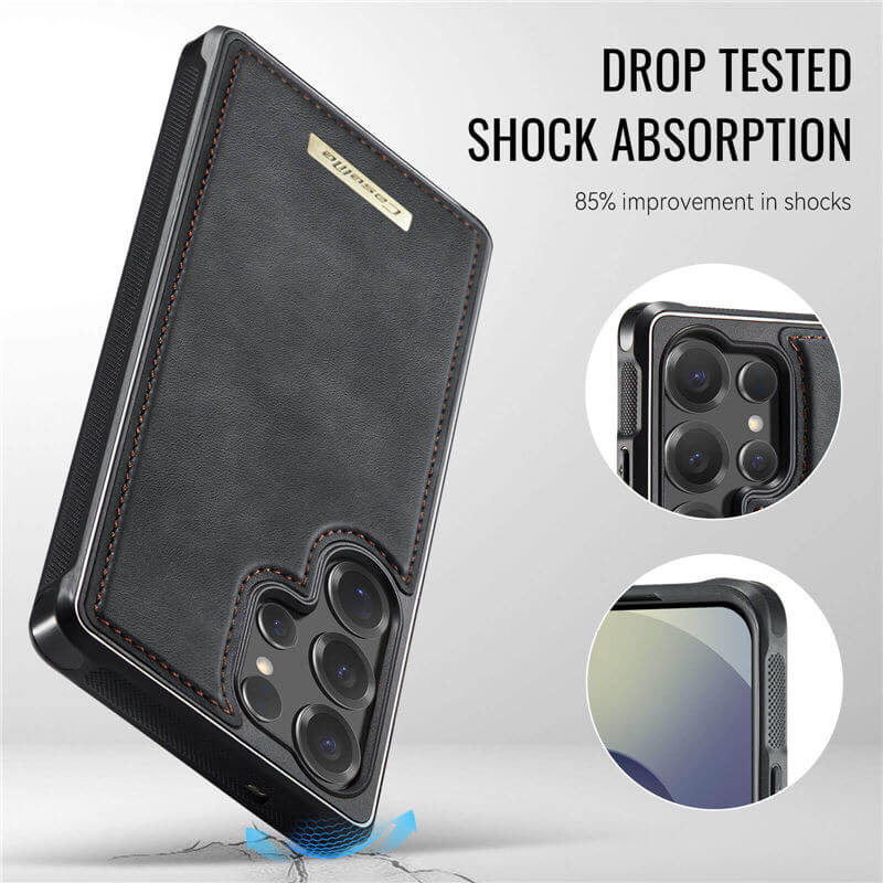 CaseMe Samsung Galaxy S25 Ultra 2-in-1 Detachable Magnetic Wallet Case