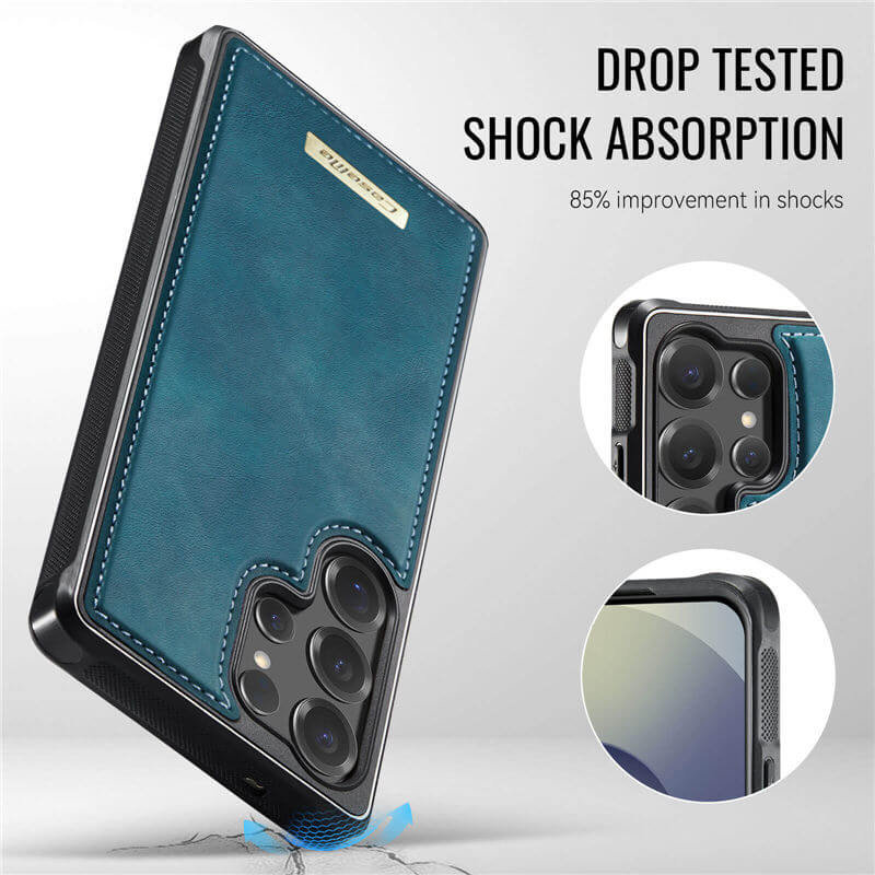 CaseMe Samsung Galaxy S25 Ultra 2-in-1 Detachable Magnetic Wallet Case