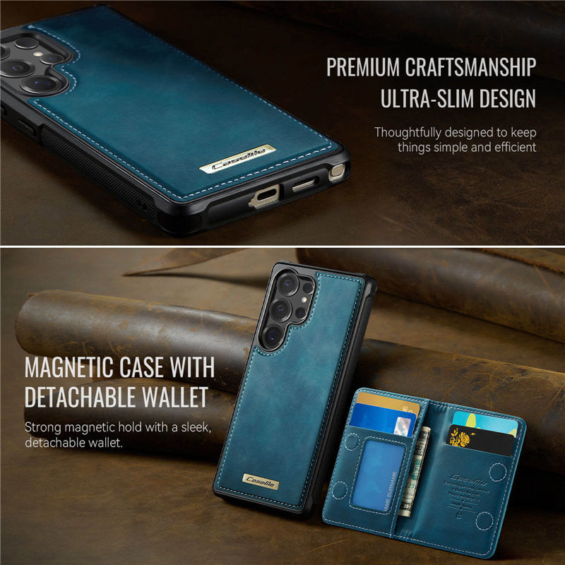 CaseMe Samsung Galaxy S25 Ultra 2-in-1 Detachable Magnetic Wallet Case
