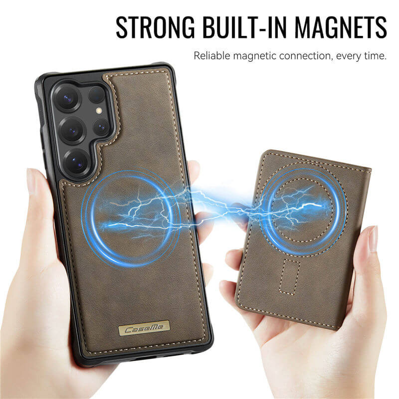 CaseMe Samsung Galaxy S25 Ultra 2-in-1 Detachable Magnetic Wallet Case