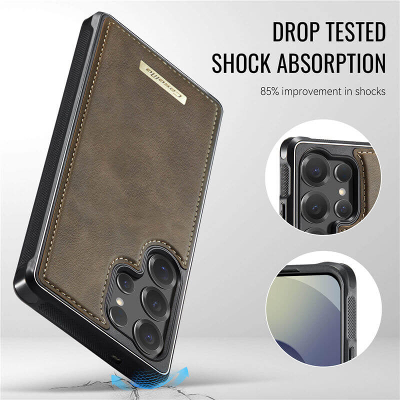 CaseMe Samsung Galaxy S25 Ultra 2-in-1 Detachable Magnetic Wallet Case