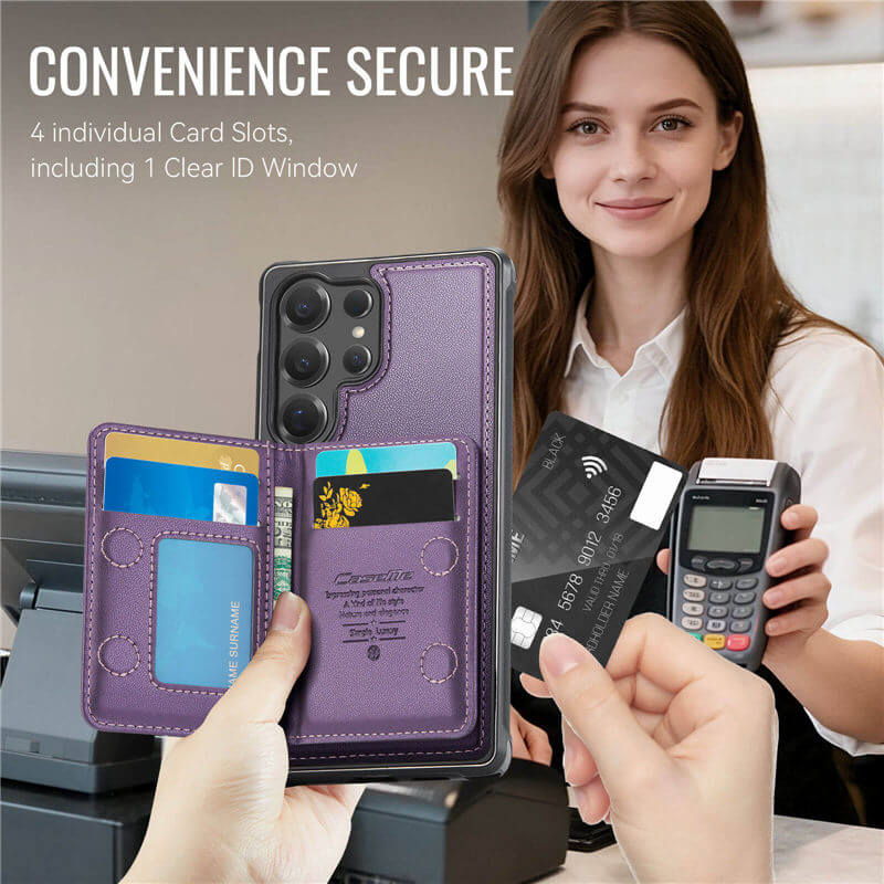 CaseMe Samsung Galaxy S25 Ultra 2-in-1 Detachable Magnetic Wallet Case