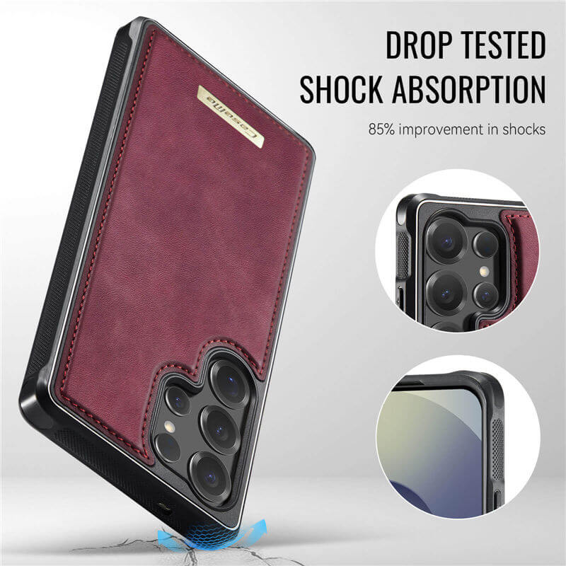 CaseMe Samsung Galaxy S25 Ultra 2-in-1 Detachable Magnetic Wallet Case
