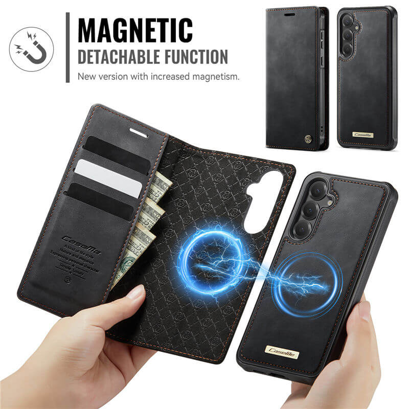 CaseMe Samsung Galaxy S24 2-in-1 Magnetic Wallet Case