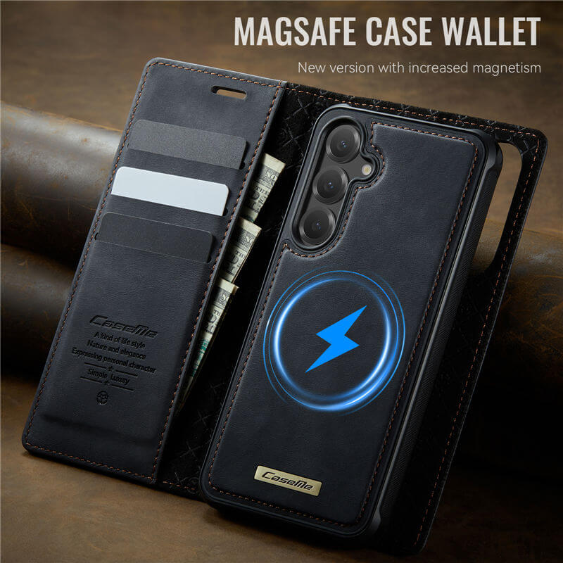 CaseMe Samsung Galaxy S24 2-in-1 Magnetic Wallet Case