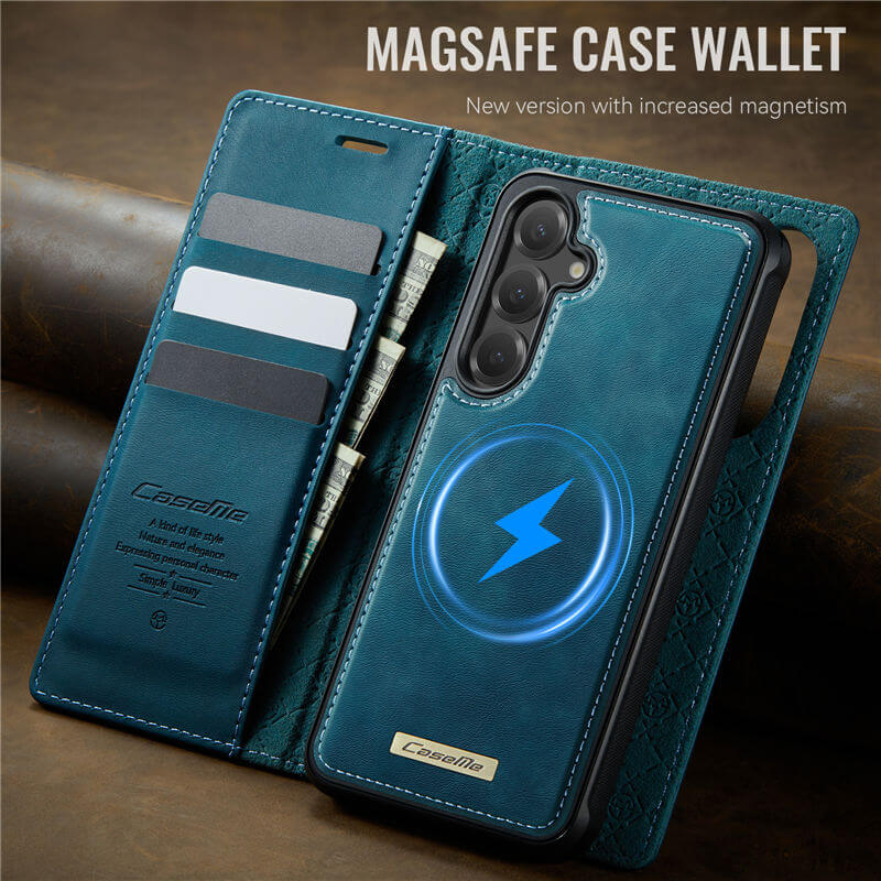 CaseMe Samsung Galaxy S25 Plus 2-in-1 Magnetic Wallet Case