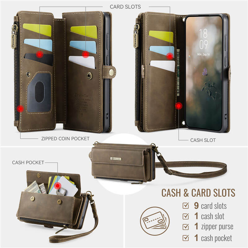 CaseMe Samsung Galaxy S26 Plus Crossbody Wallet Case