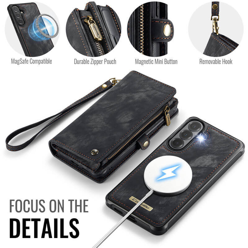 CaseMe Samsung Galaxy S26 2-in-1 Magnetic RFID Wallet Case