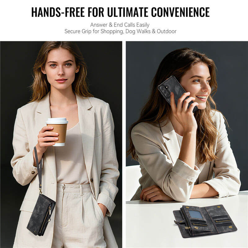 CaseMe Samsung Galaxy S26 2-in-1 Magnetic RFID Wallet Case