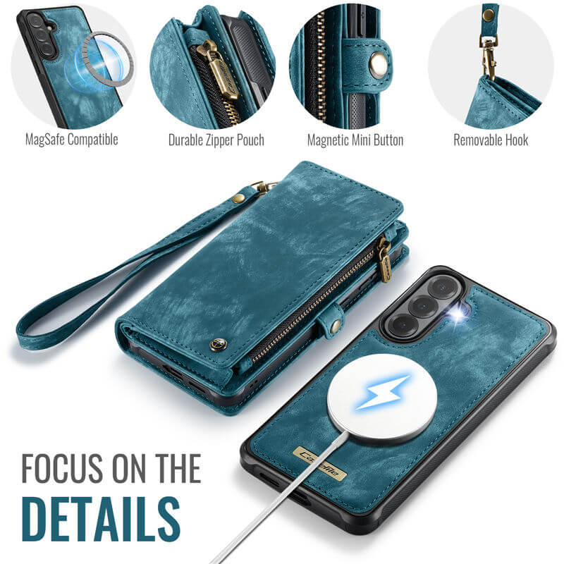 CaseMe Samsung Galaxy S26 2-in-1 Magnetic RFID Wallet Case