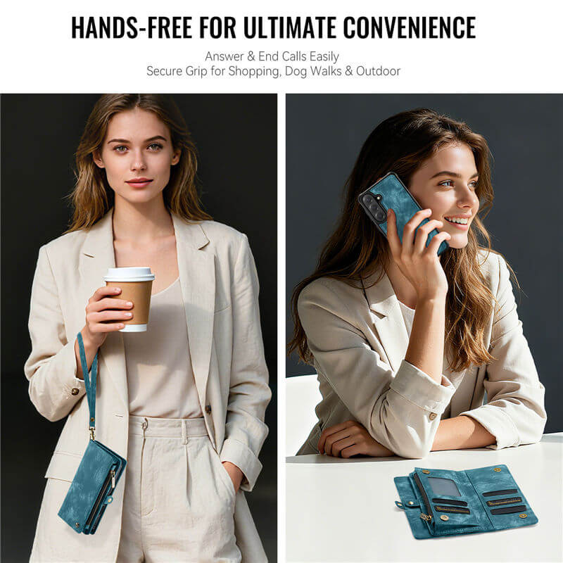 CaseMe Samsung Galaxy S26 2-in-1 Magnetic RFID Wallet Case