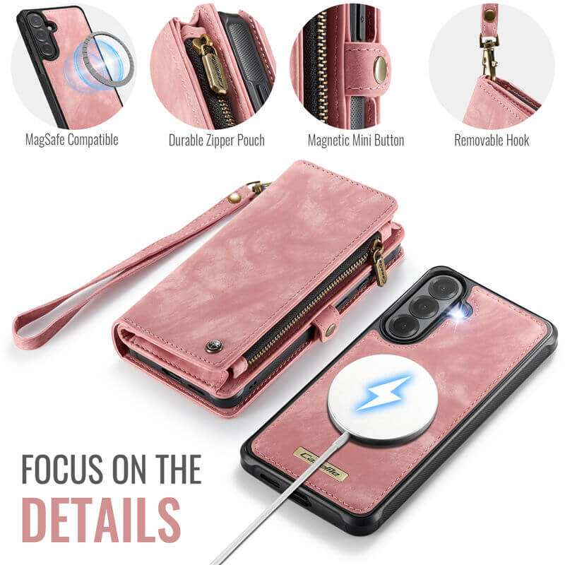 CaseMe Samsung Galaxy S26 2-in-1 Magnetic RFID Wallet Case