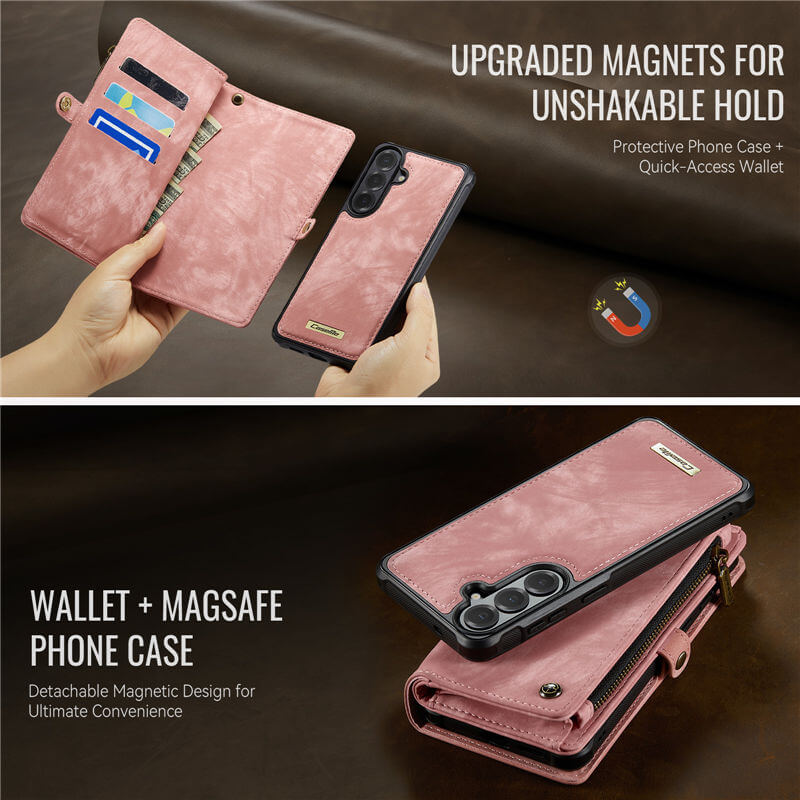 CaseMe Samsung Galaxy S26 2-in-1 Magnetic RFID Wallet Case