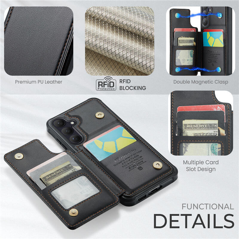 CaseMe Samsung Galaxy S26 Plus RFID Blocking Card Holder Case