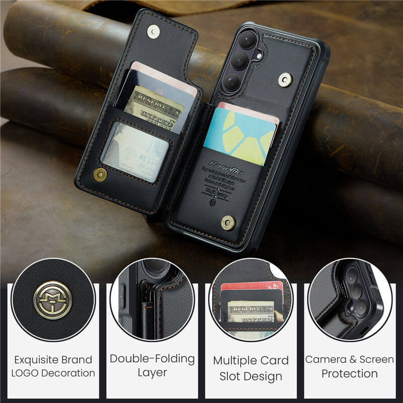 CaseMe Samsung Galaxy S26 Plus RFID Blocking Card Holder Case