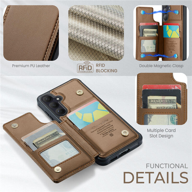 CaseMe Samsung Galaxy S26 Plus RFID Blocking Card Holder Case