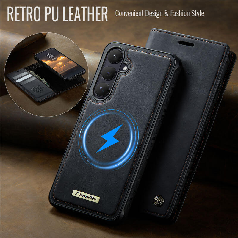 CaseMe Samsung Galaxy S26 Plus 2-in-1 Magnetic Wallet Case