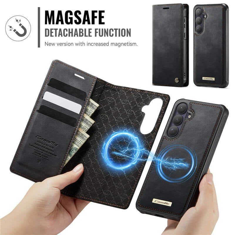 CaseMe Samsung Galaxy S26 Plus 2-in-1 Magnetic Wallet Case