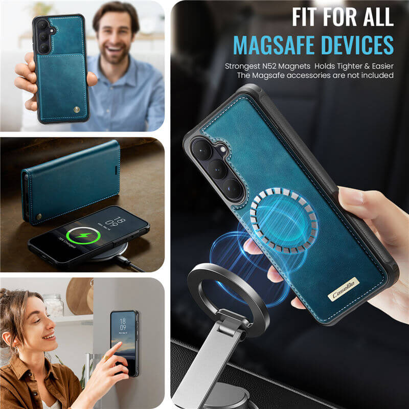 CaseMe Samsung Galaxy S26 Plus 2-in-1 Magnetic Wallet Case