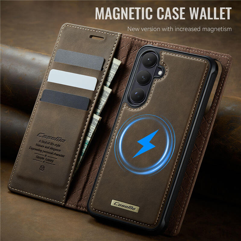 CaseMe Samsung Galaxy S26 Plus 2-in-1 Magnetic Wallet Case