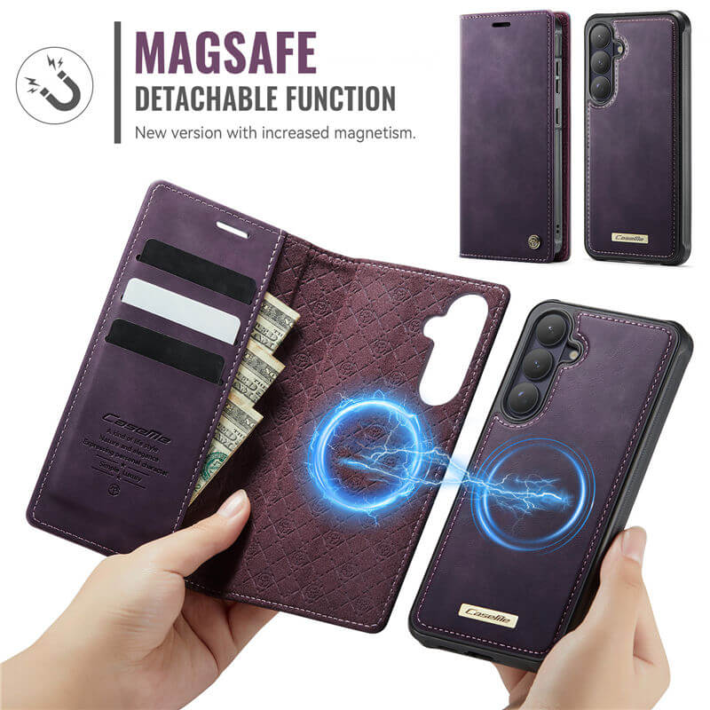 CaseMe Samsung Galaxy S26 2-in-1 Magnetic Wallet Case