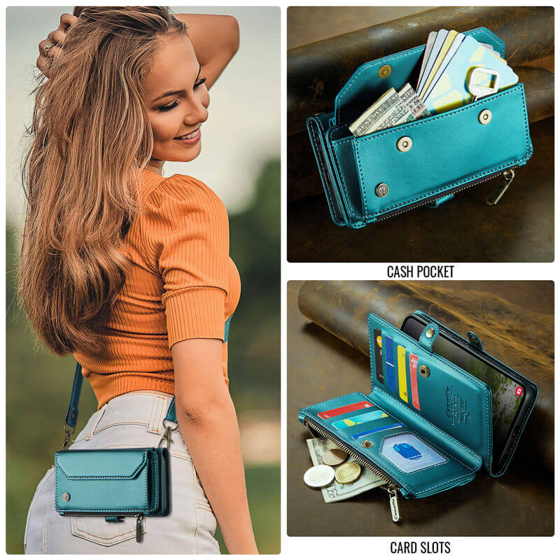 CaseMe Samsung Galaxy S26 Ultra Wallet RFID Blocking Crossbody Phone Case