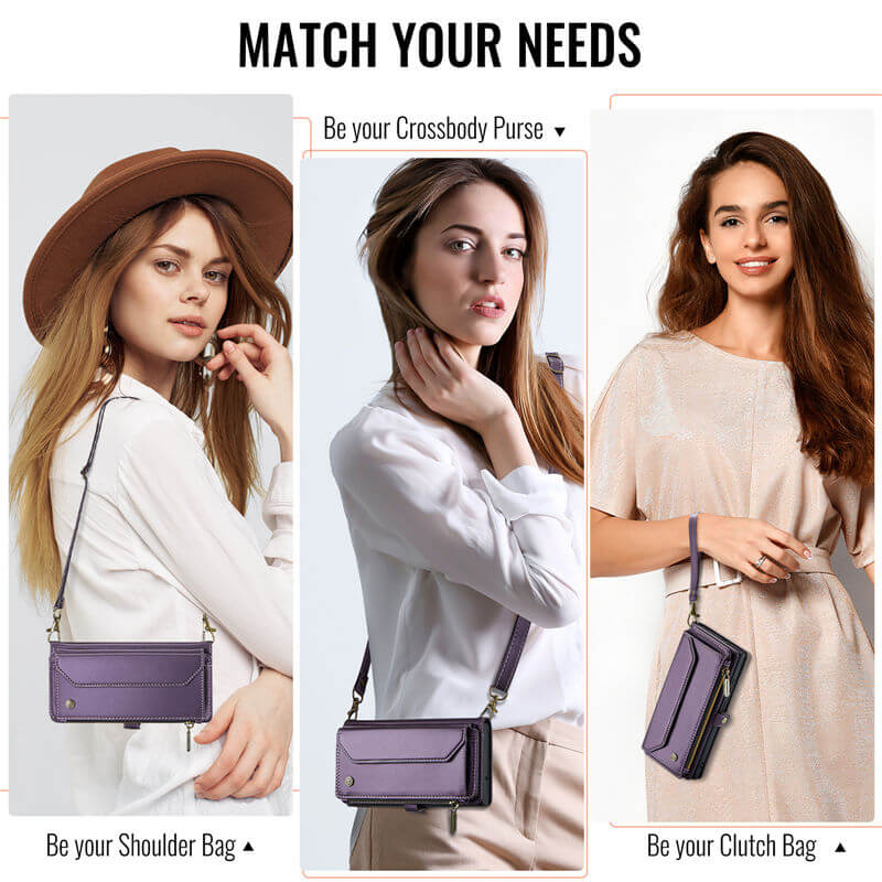 CaseMe Samsung Galaxy S26 Ultra Wallet RFID Blocking Crossbody Phone Case