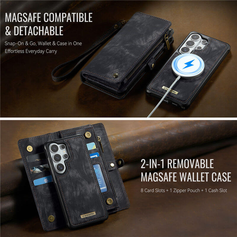 CaseMe Samsung Galaxy S26 Ultra 2-in-1 Magnetic RFID Wallet Case