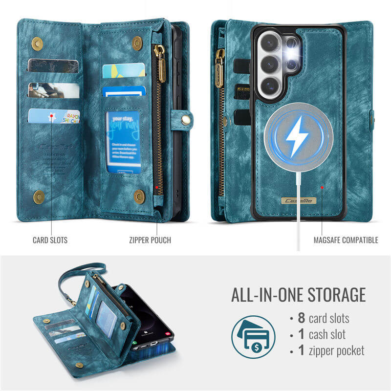 CaseMe Samsung Galaxy S26 Ultra 2-in-1 Magnetic RFID Wallet Case