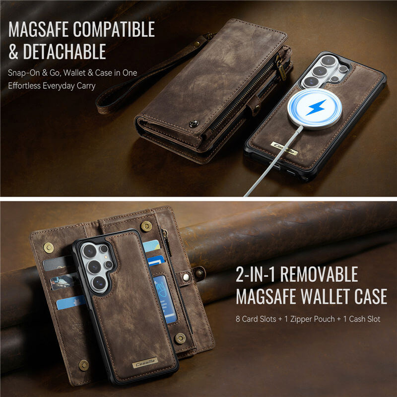 CaseMe Samsung Galaxy S26 Ultra 2-in-1 Magnetic RFID Wallet Case