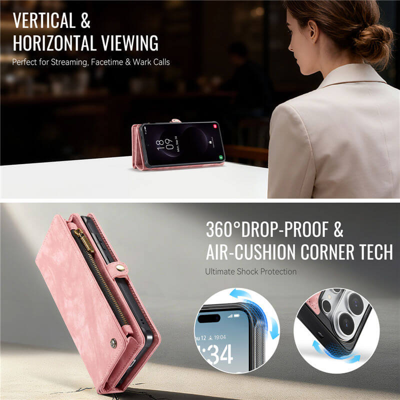 CaseMe Samsung Galaxy S26 Ultra 2-in-1 Magnetic RFID Wallet Case