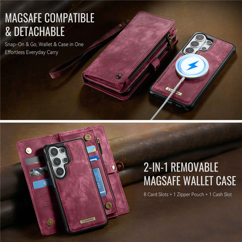 CaseMe Samsung Galaxy S26 Ultra 2-in-1 Magnetic RFID Wallet Case
