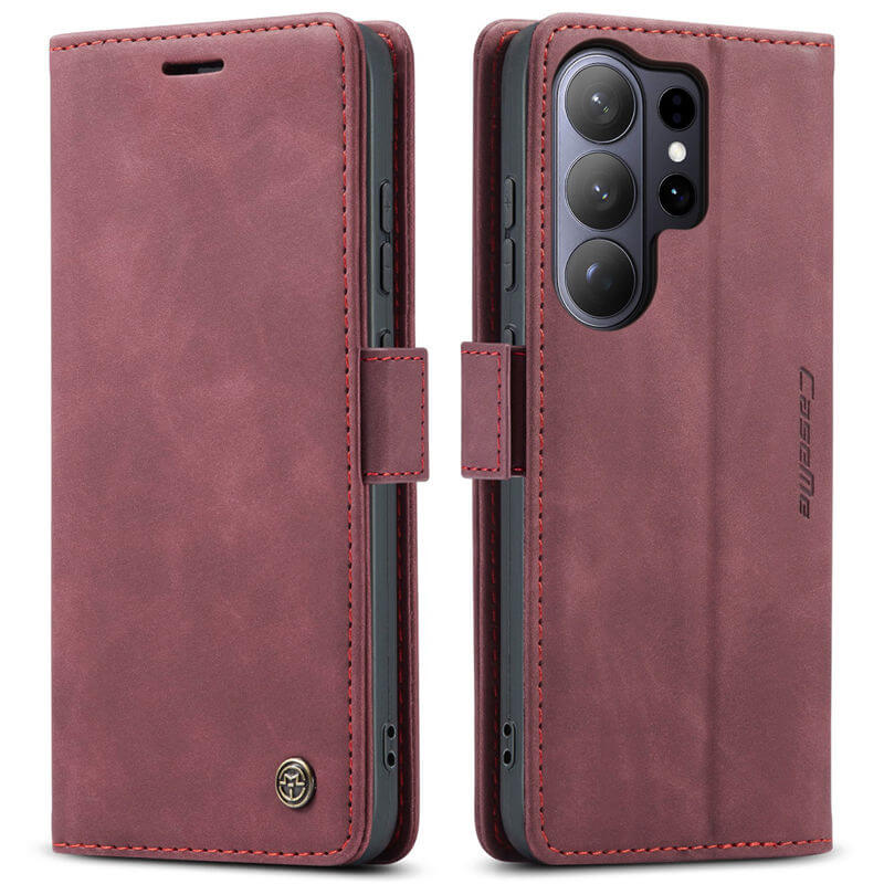 CaseMe Samsung Galaxy S25 Wallet Suede Leather Case