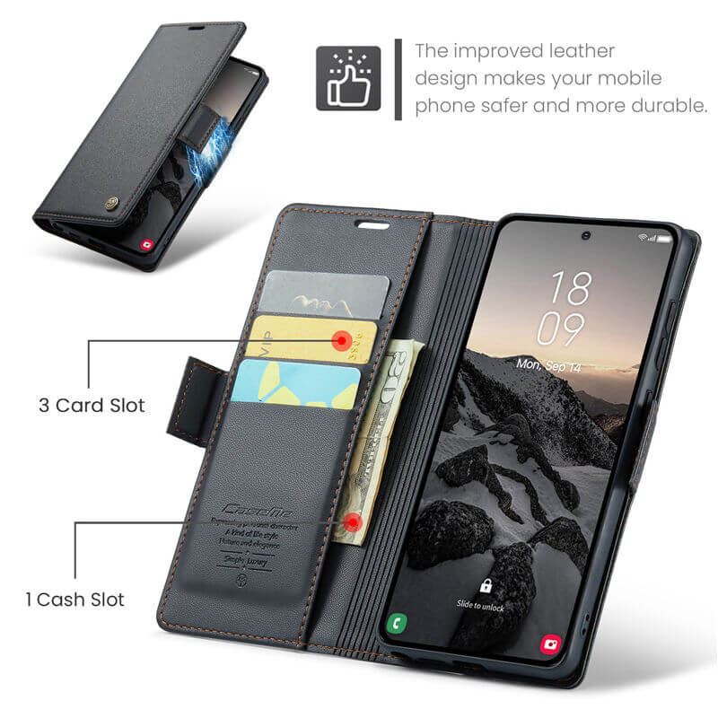 CaseMe Samsung Galaxy S26 Ultra Wallet RFID Blocking Case