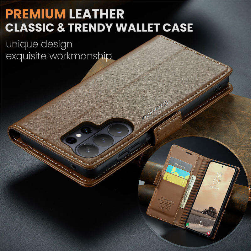 CaseMe Samsung Galaxy S26 Ultra Wallet RFID Blocking Case